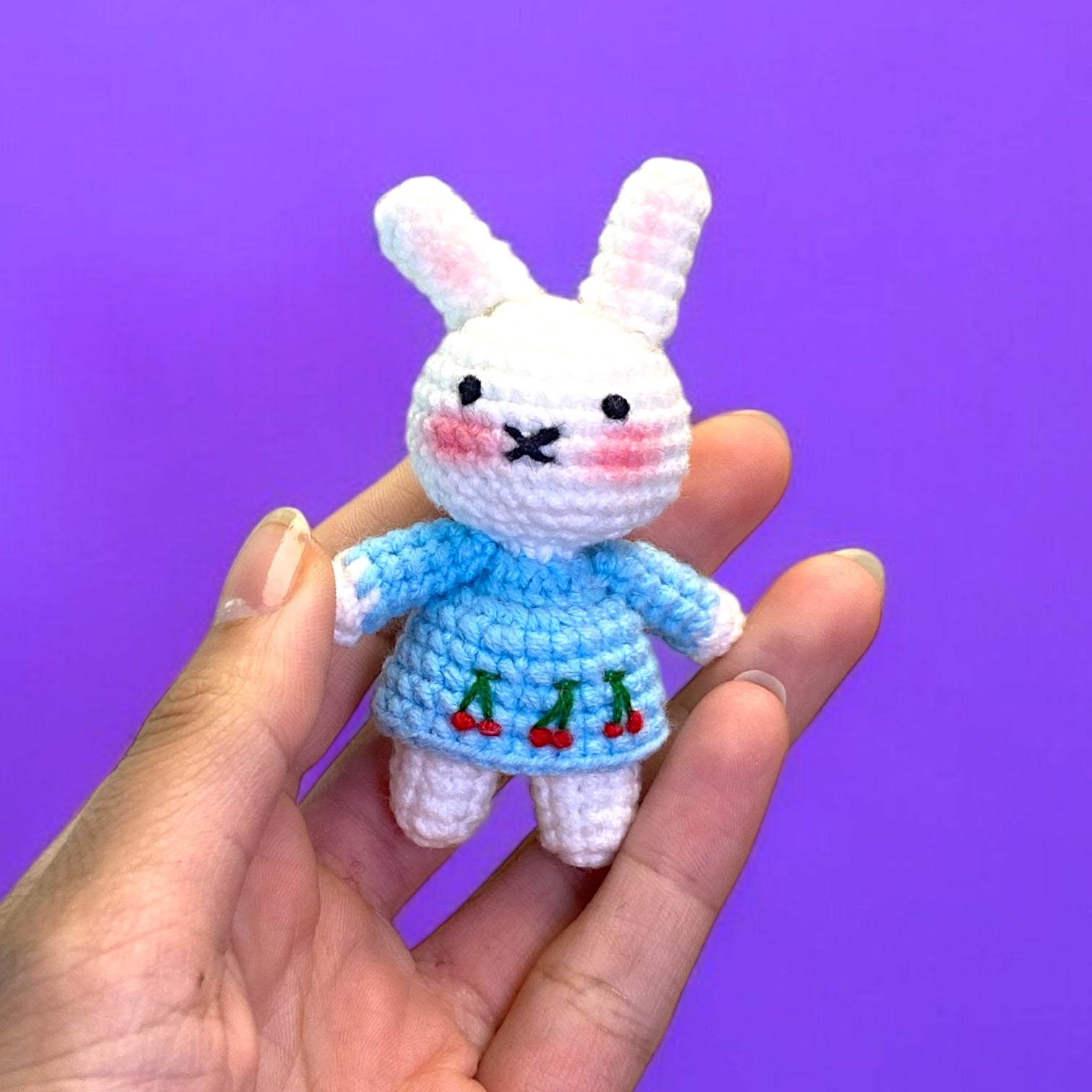 Mini Cutiee Bunny Crochet Keychain K0527 – ColorfulSheep