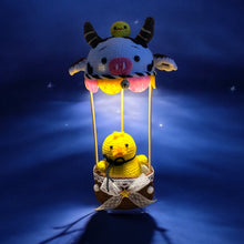 Load image into Gallery viewer, Cow Air Balloon Ducky Adventurer Crochet Fun Interactive Figure K0538
