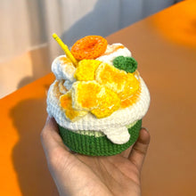 Load image into Gallery viewer, Just A Big Cupcake Secret Cake Crocheted Container K0233
