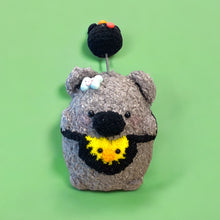 Load image into Gallery viewer, Big and Chunky Koala with Piggy on  Crochet Fuzzy Figure K0234
