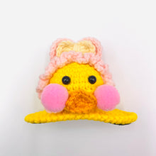 Load image into Gallery viewer, Ducky with Pink ears and tan bow
